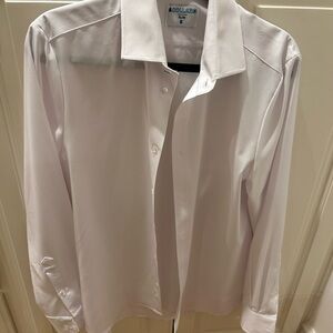 Classic White Dress Shirt for Men Slim Fit